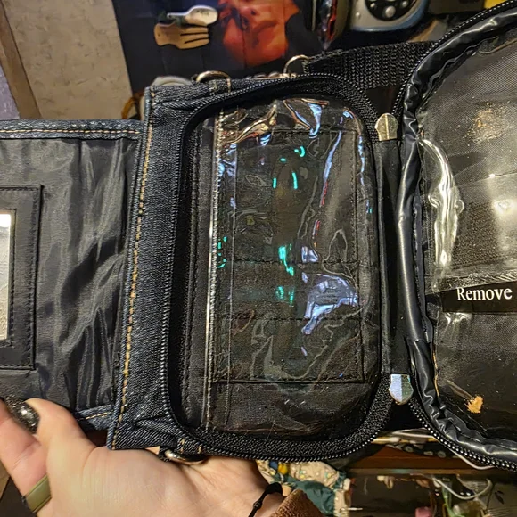 Vintage Y2K MUDD Denim Combo Wallet Mini Crossbody Purse - Picture 7 of 8